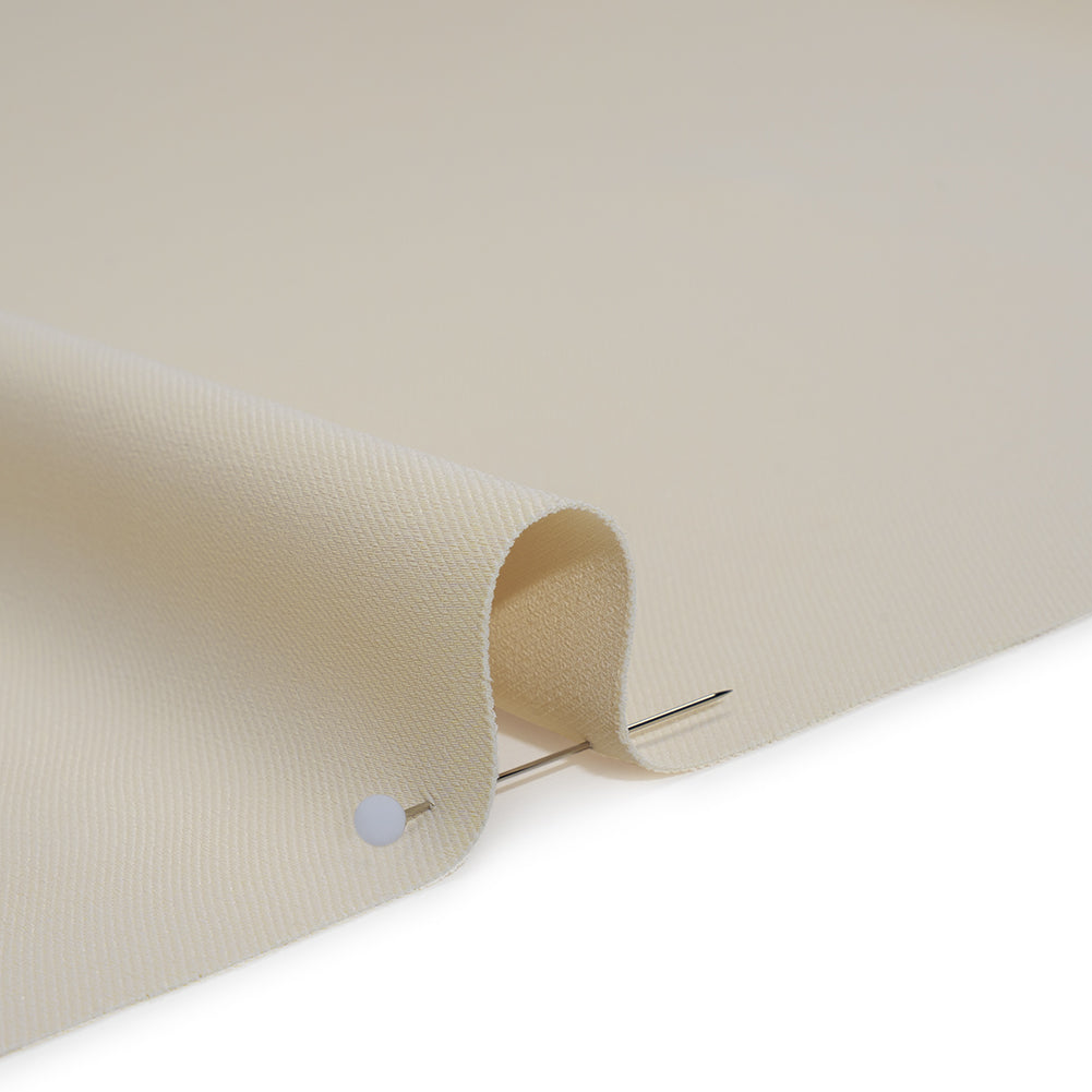 Soft Lightweight Polyester Gabardine - Ivory - Stefanie Collection