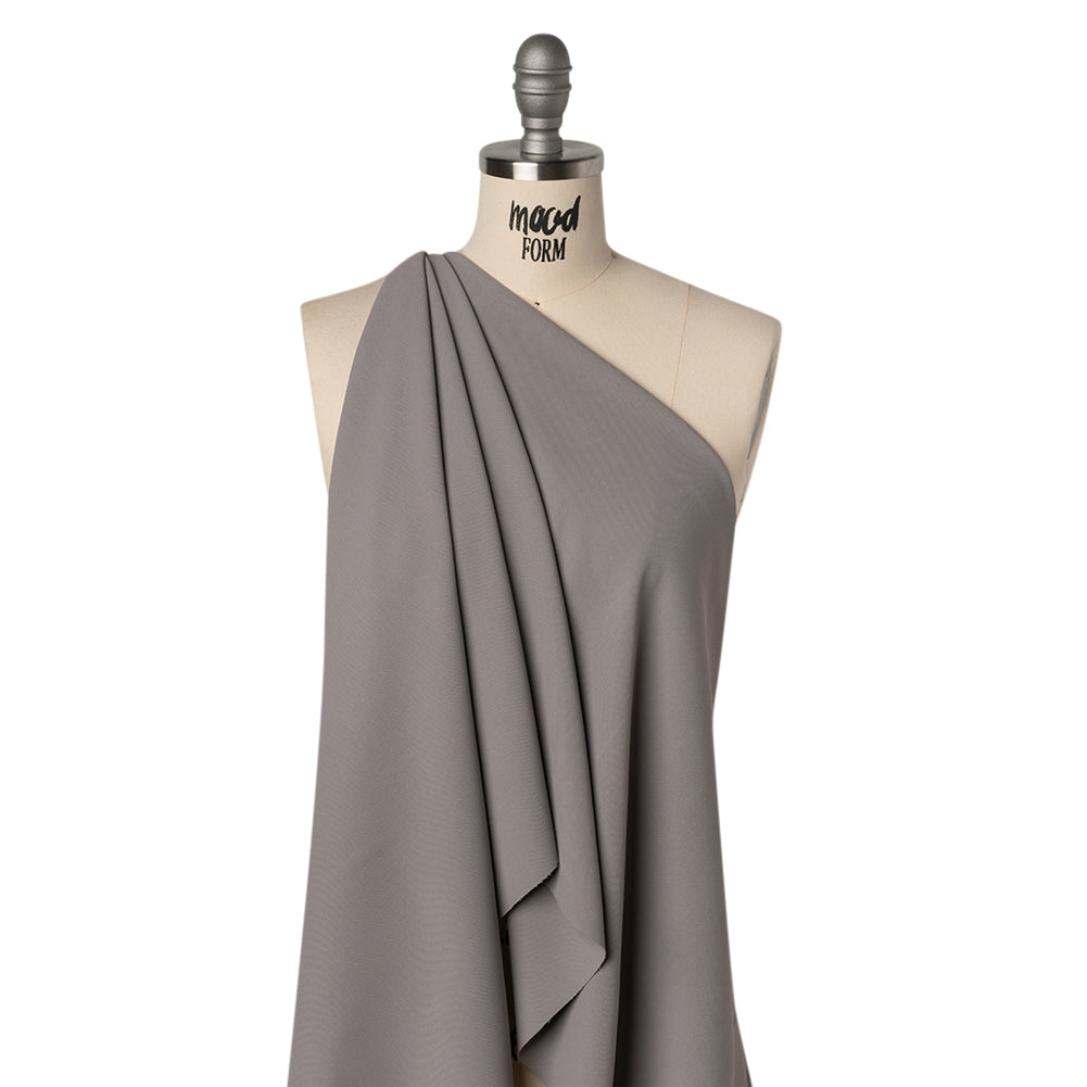 Soft Lightweight Polyester Gabardine - Gray - Stefanie Collection