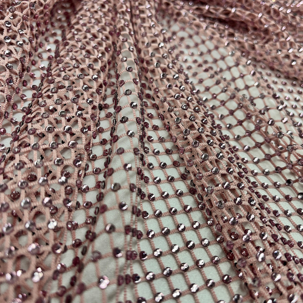Diamond Fishnet 4-Way Stretch Fabric
