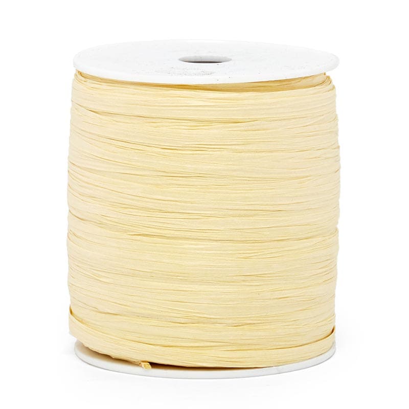 Paper Raffia Ribbon 1/4 '' X 100 yd Natural Color 1 / roll