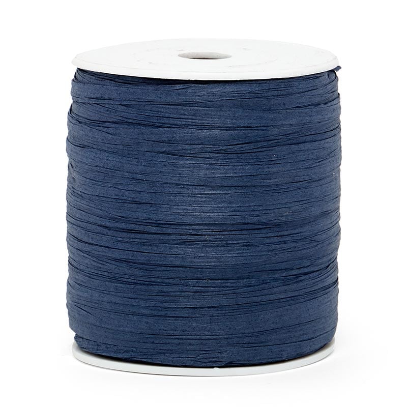 Paper Raffia Ribbon 1/4 '' X 100 yd Navy Color 1 / roll