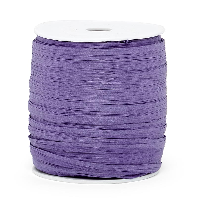 Paper Raffia Ribbon 1/4 '' X 100 yd Purple Color 1 / roll