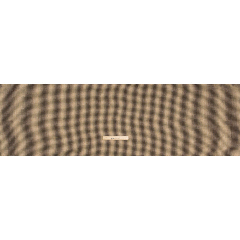 Linen Twill - Taupe and Beige Checks