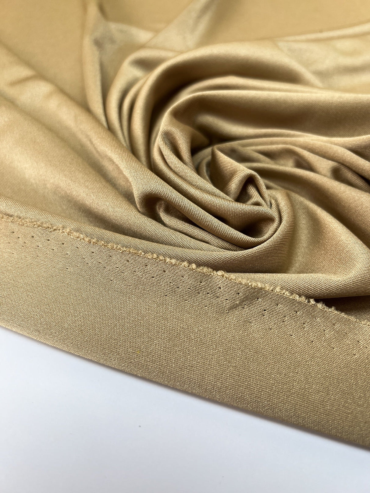Polyester Elastane Knitted Fabric Beige