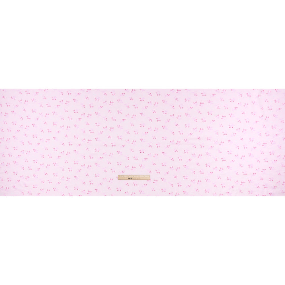 Cotton Jersey - Light Pink Flower Buds - Deadstock