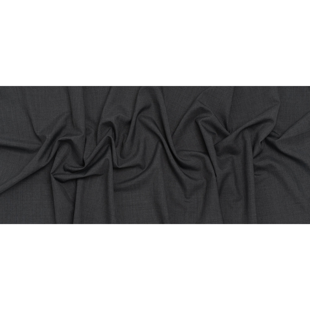 Tropical Wool Blend Suiting - Heathered Gray - Deadstock