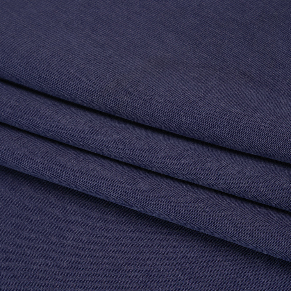 Polyester Peachskin - Denim Blue - Deadstock