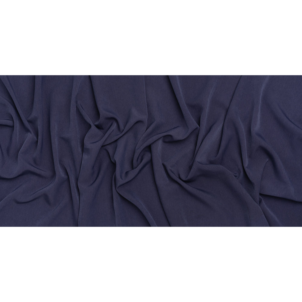 Polyester Peachskin - Denim Blue - Deadstock