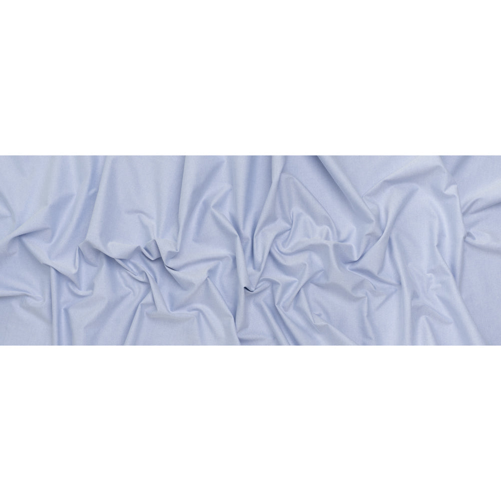 Cotton Oxford Shirting - Bright Blue and White - Deadstock
