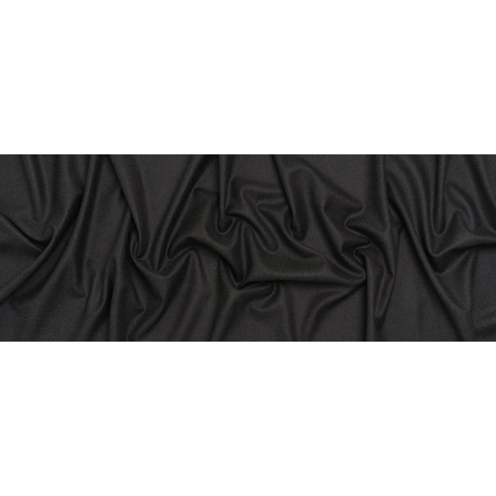 Brushed Virgin Wool Twill Made in Italy - Heathered Anthracite Gray
