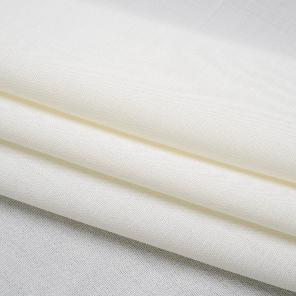 Virgin Wool Suiting Made in Italy - White