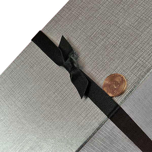 7/16" Wide Satin Stretch Loop 7/16 '' X 16 '' Black Color 200 each / package