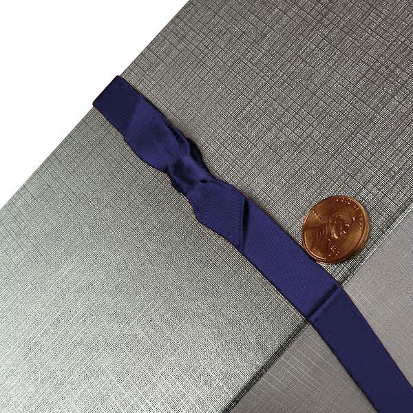 7/16" Wide Satin Stretch Loop 7/16 '' X 16 '' Navy Color 200 each / package