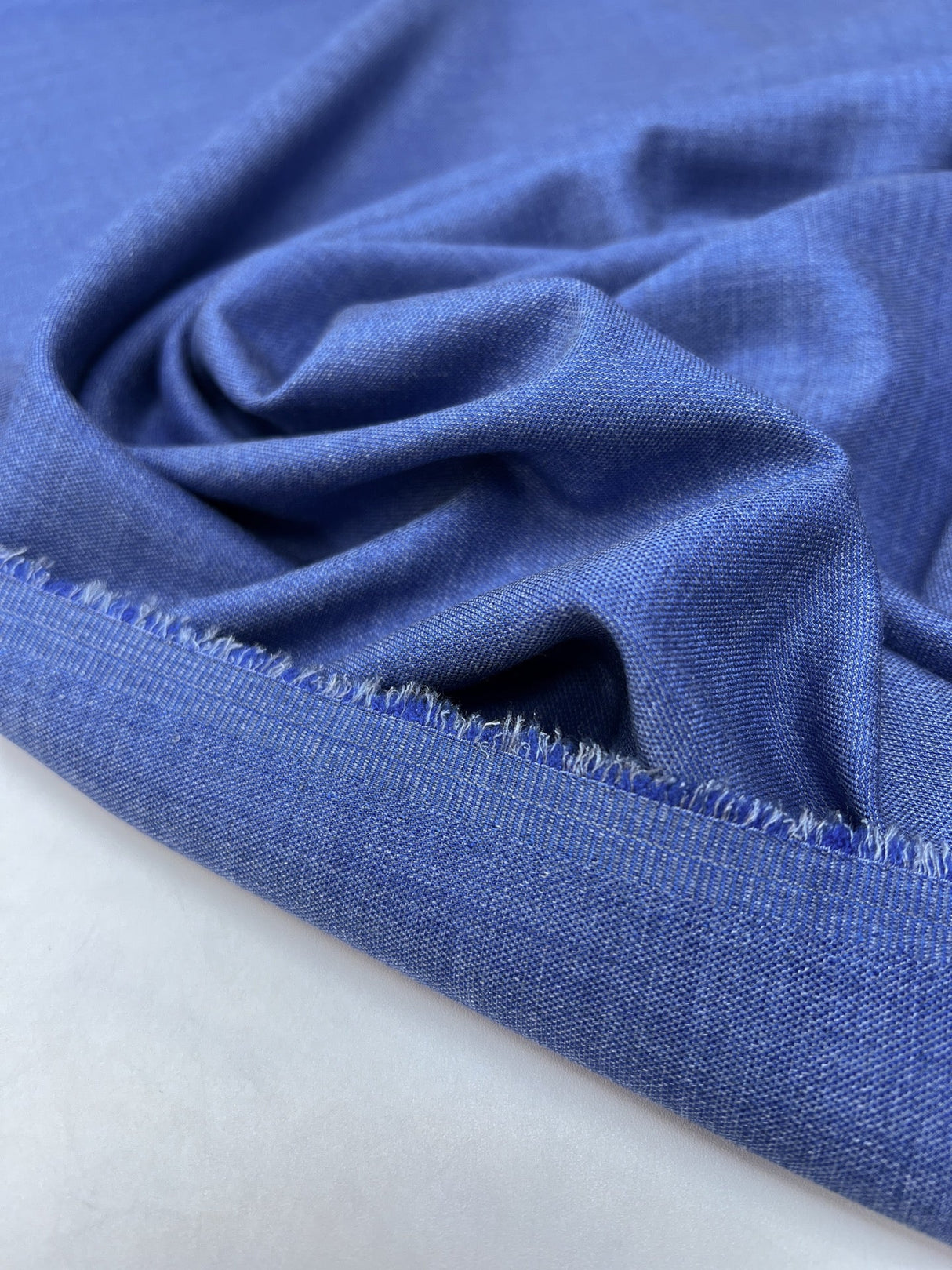 Polyamide Elastane Melange Blue Fabric