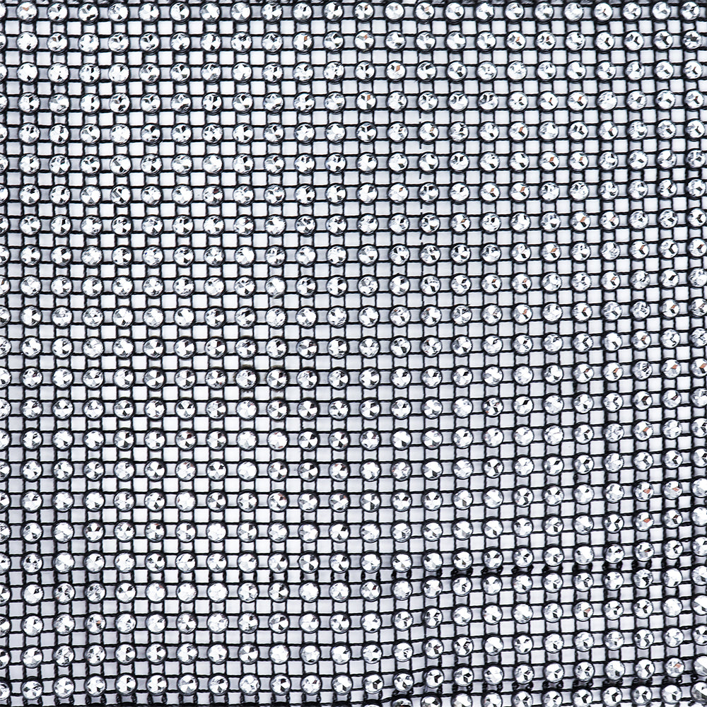 O'Creme Black & Silver Rhinestone Wrap, 4-1/2" x 10 Yards