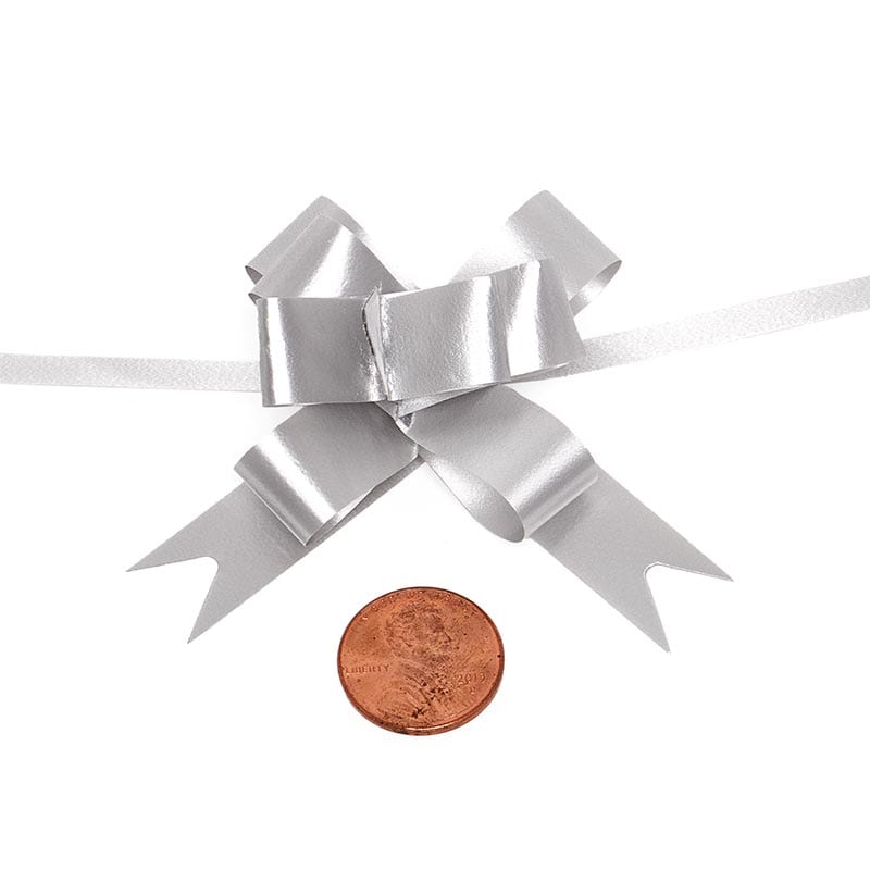 Splendorette Butterfly Bows 2 '' Silver Color 100 each / case