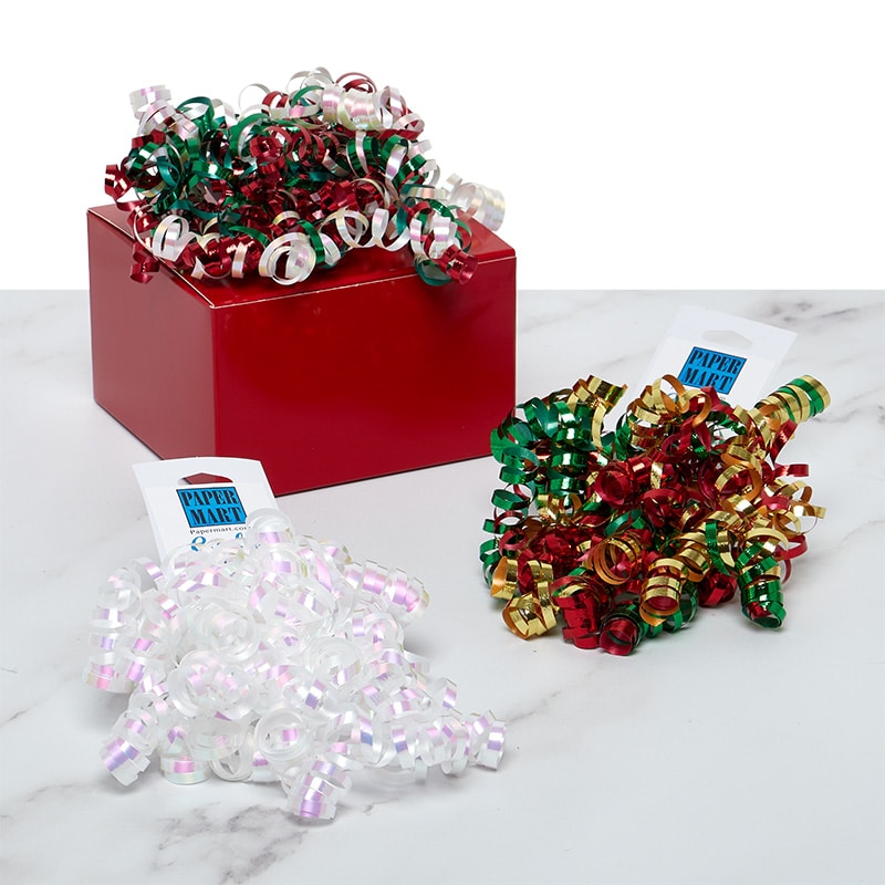5" Thin Cut Curly Bows 5 '' Festive Color 24 EACH / CASE