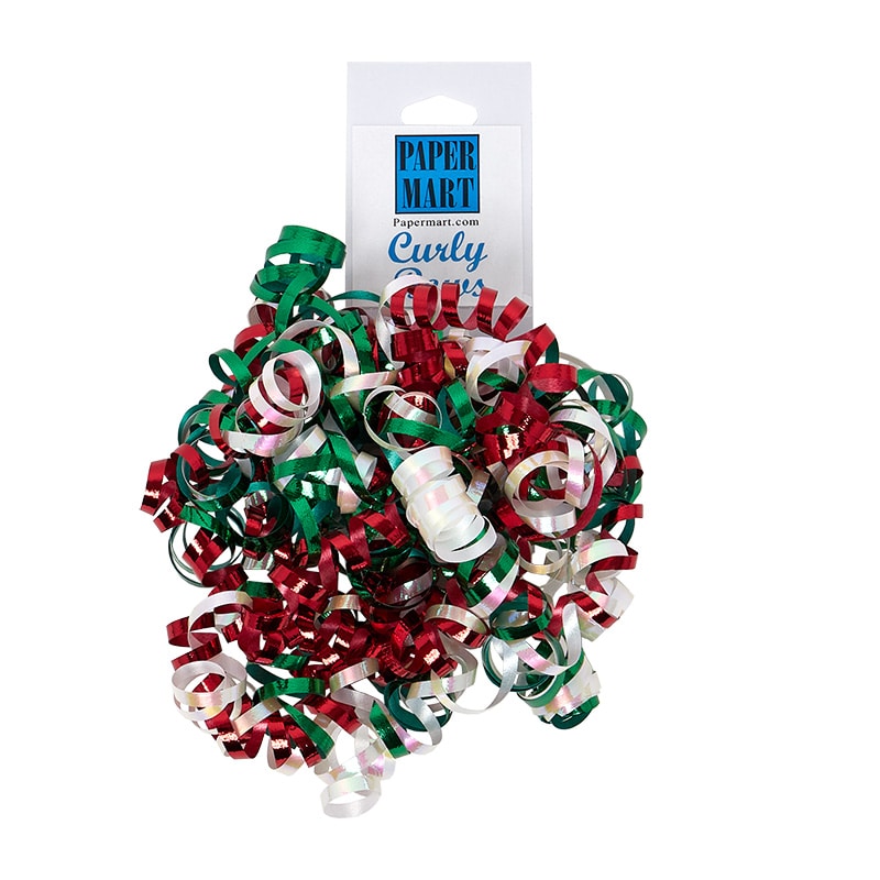 5" Thin Cut Curly Bows 5 '' Festive Color 24 EACH / CASE