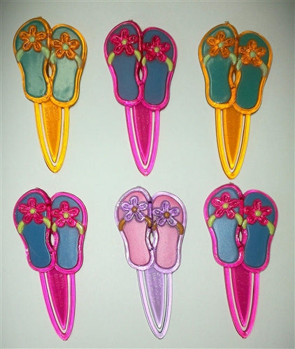 Flip Flop Sandals Cupcake Picks - 6 Pack