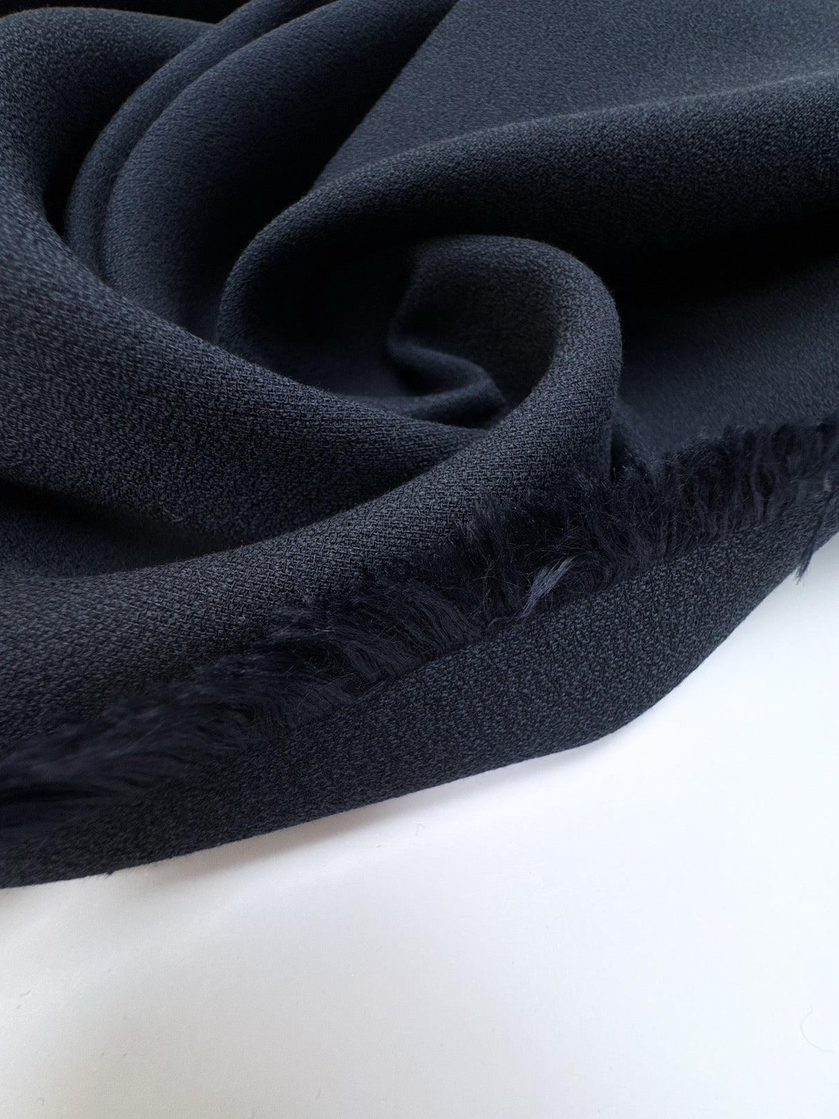 Cotton Viscose Polyamid Crepe Blue