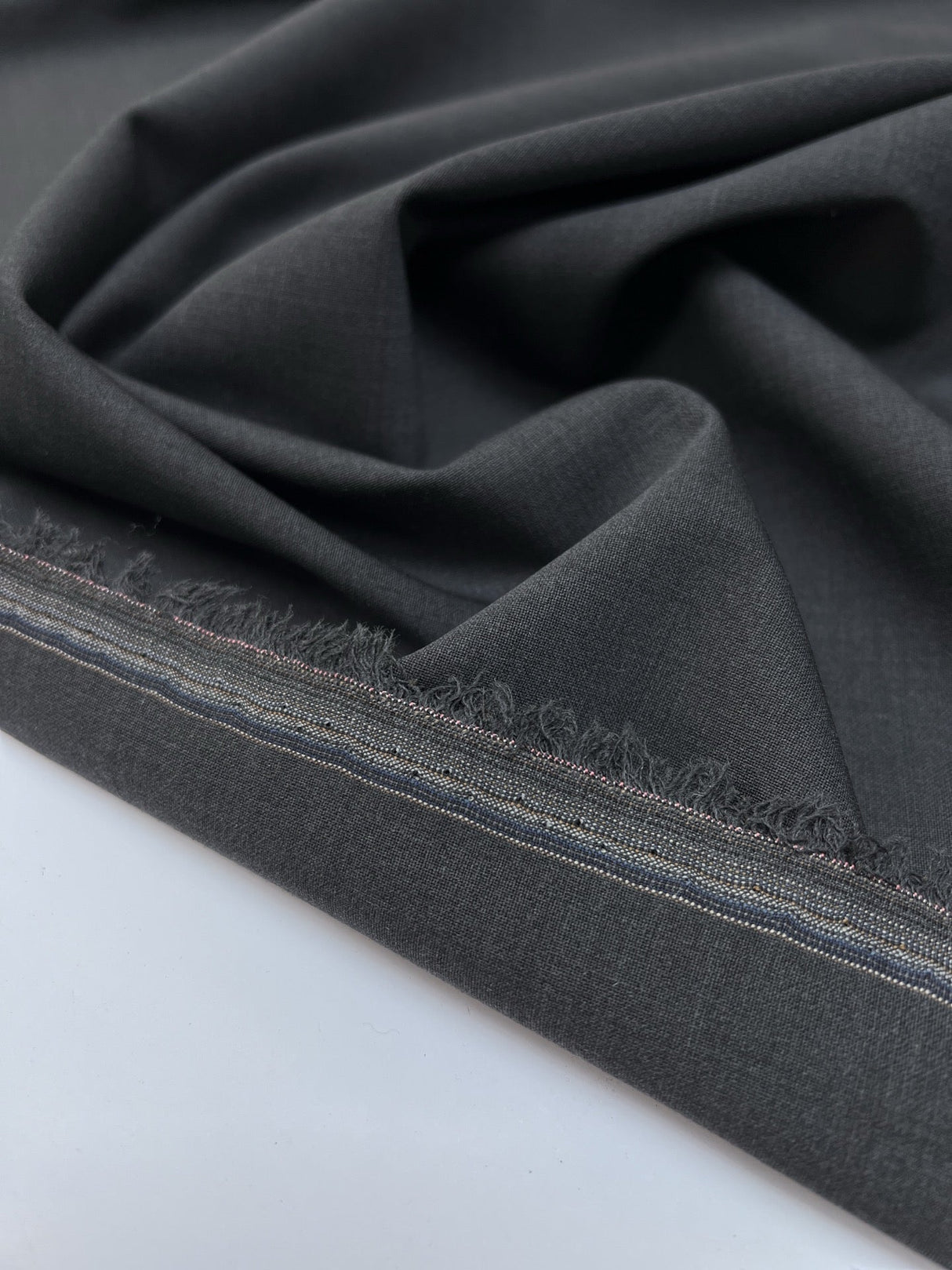 Italian Melange Wool Stretch Suiting Fabric