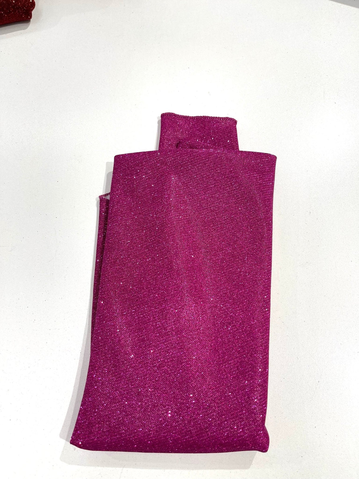 45" Round Full Covered Glitter Shimmer Tablecloth Fabric - Glitter Shimmer, 45" Round Tablecloth (1 Piece)