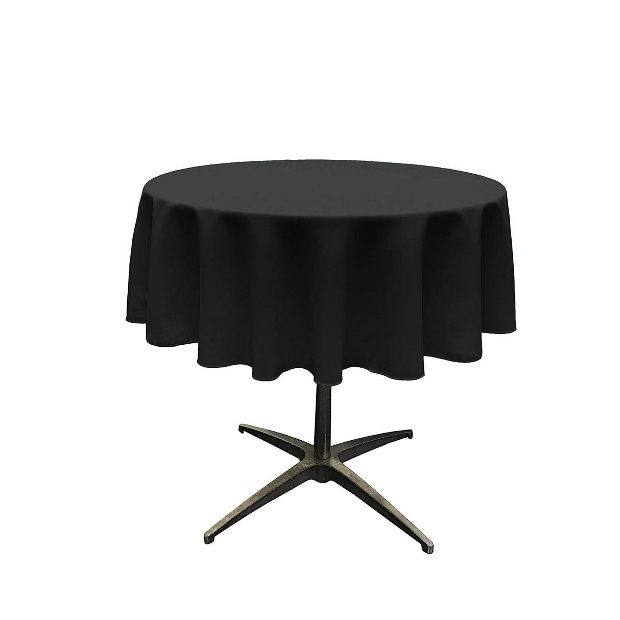 45" Round Poly Poplin Seamless Tablecloth Polyester Fabric - Round, Seamless, 45" Diameter (1 Piece)