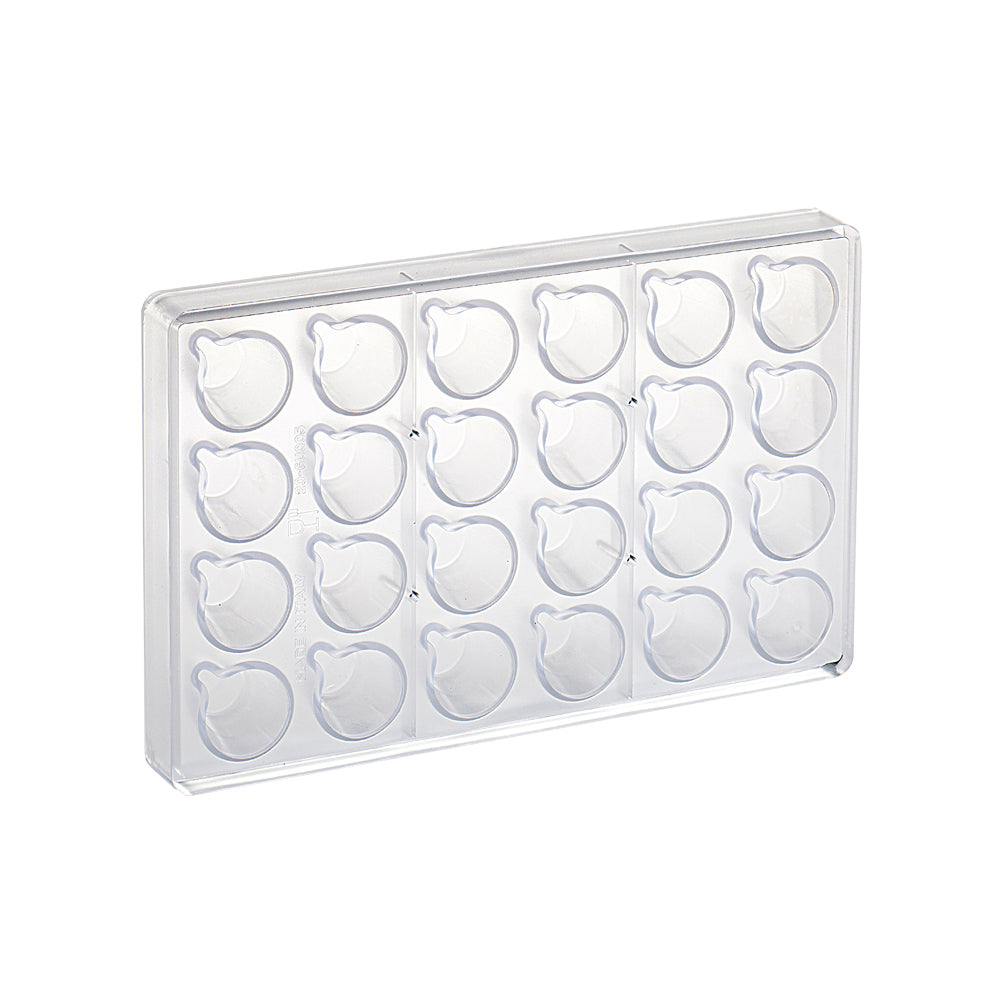 Transparent Polycarbonate Chocolate Mold, Coffee Cup 32 x 42mm x 29mm High, 24 Cavities