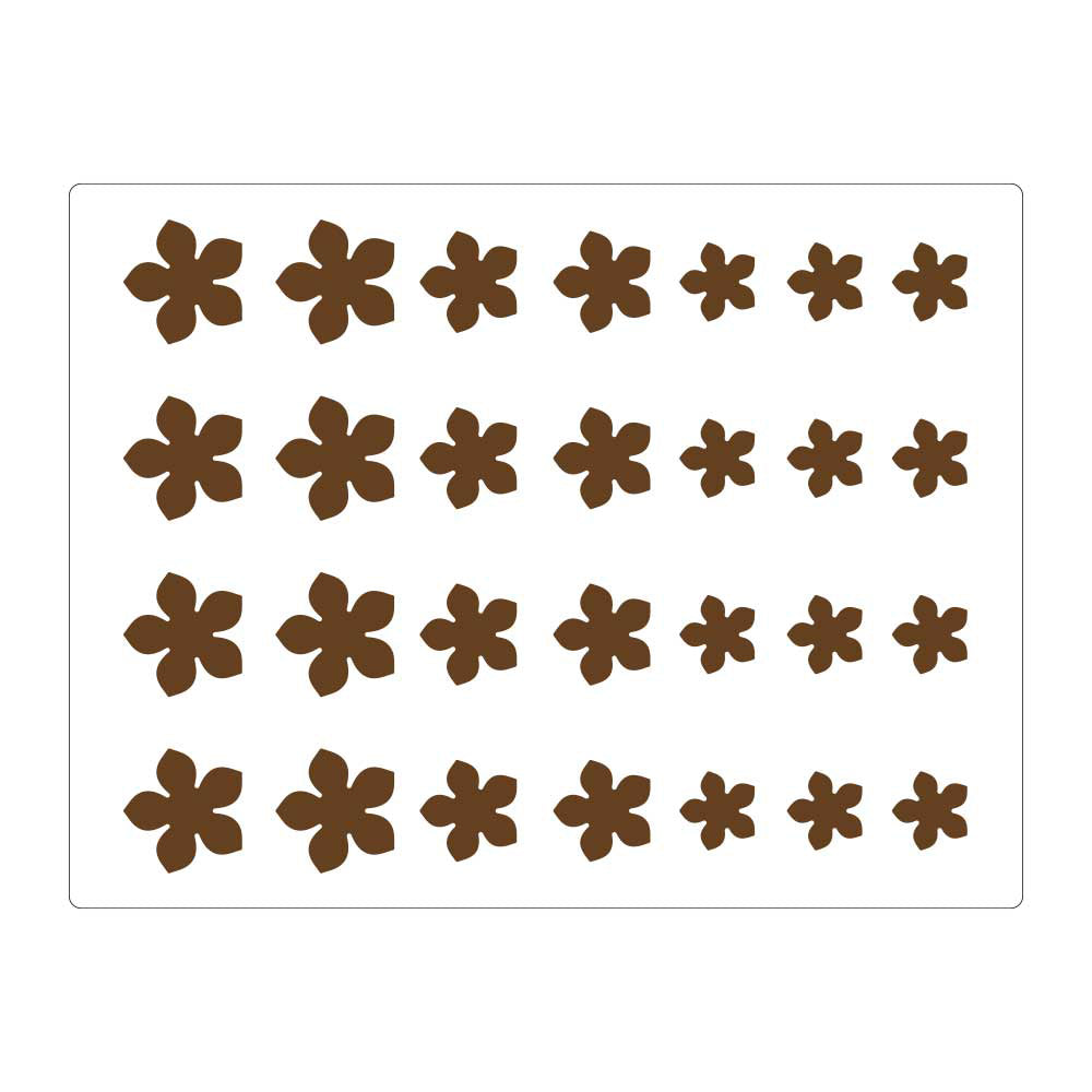 Martellato Flower Chablon Mat, 28 Cavities