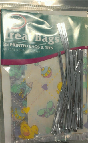 Baby Favor Treat Bags - 25 Pack