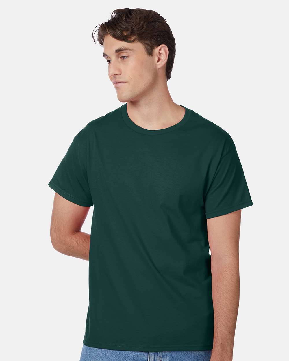 12 Pack Men's Authentic 100% Cotton Crew Neck T-Shirt