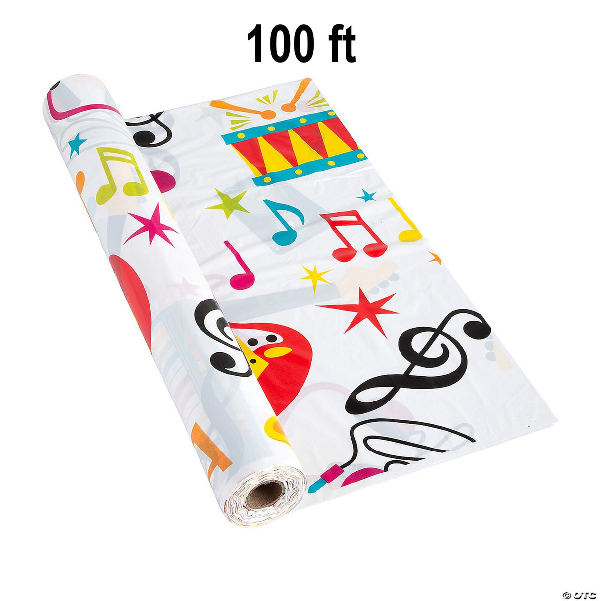Colorful Studio Plastic Tablecloth Roll 40" x 100 ft.