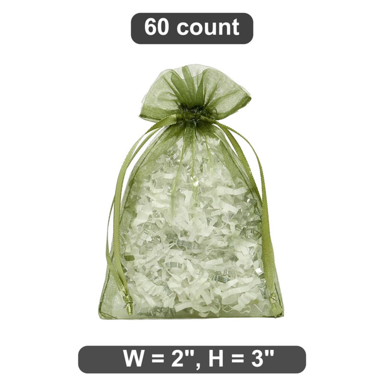 2” x 3” Organza Bags Perfect for Candies and Treats