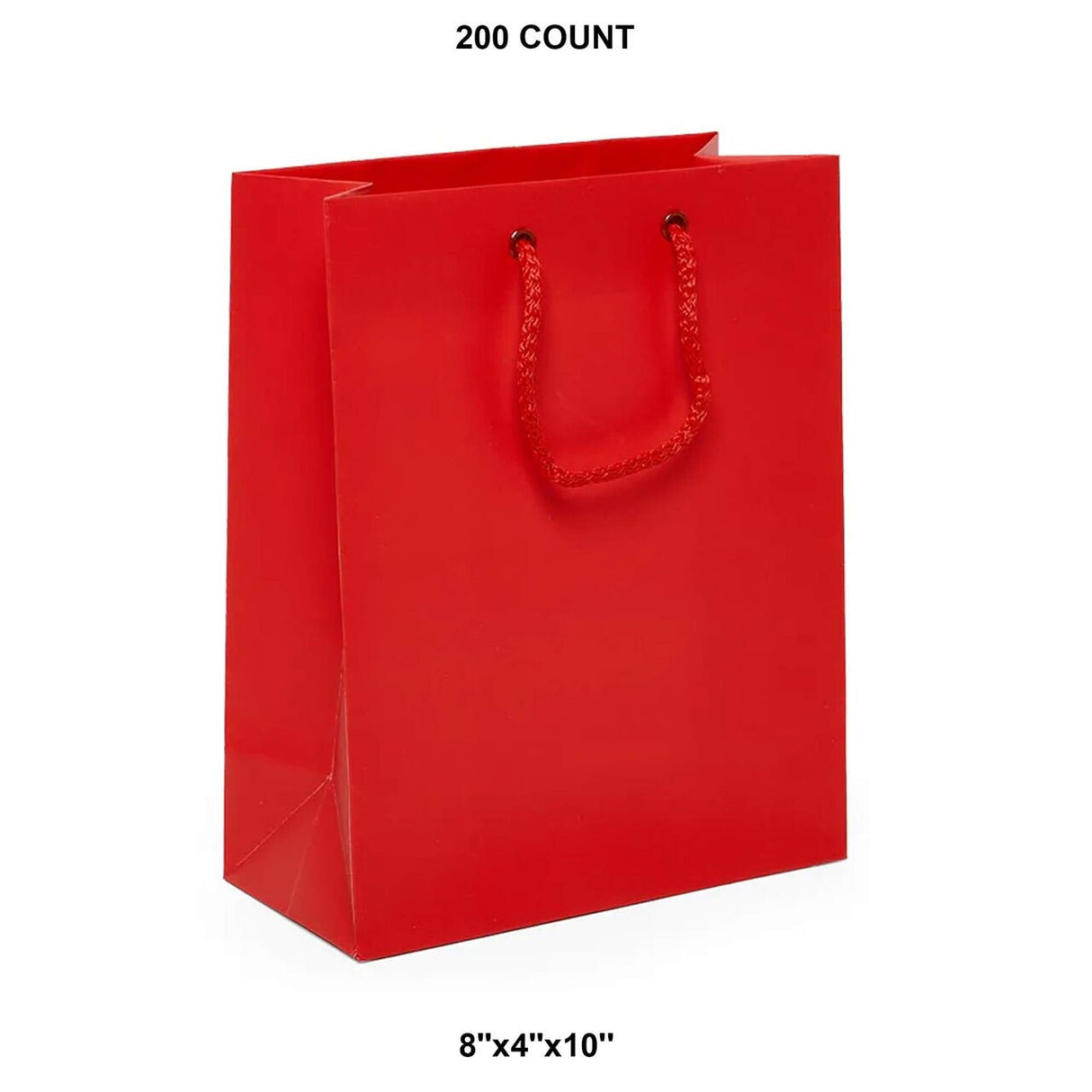 Luxury Matte Euro Tote 8" x 4" x 10"