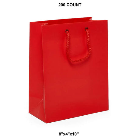 Luxury Matte Euro Tote 8" x 4" x 10"