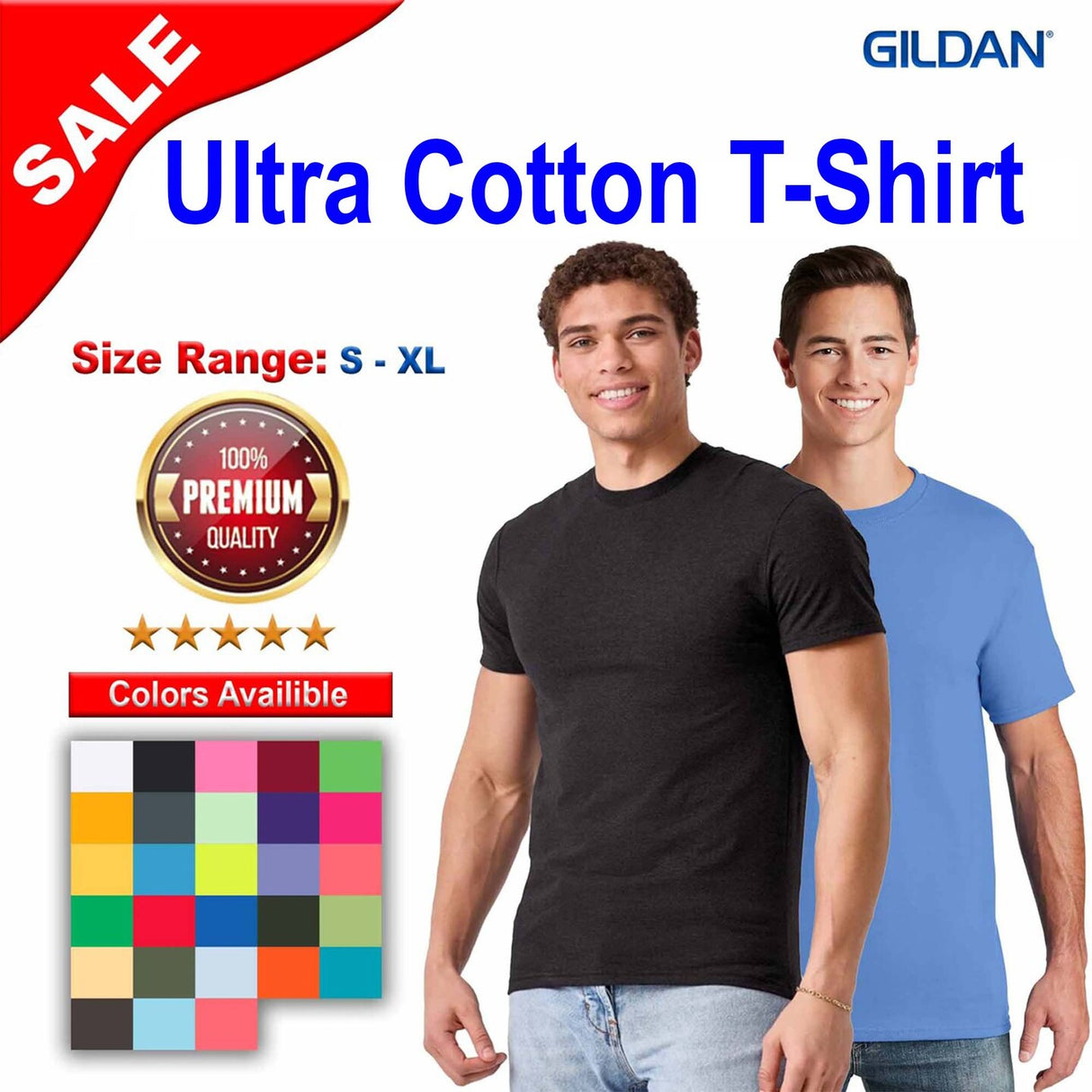 Gildan® Ultra Cotton Short Sleeve Crewneck T-Shirt