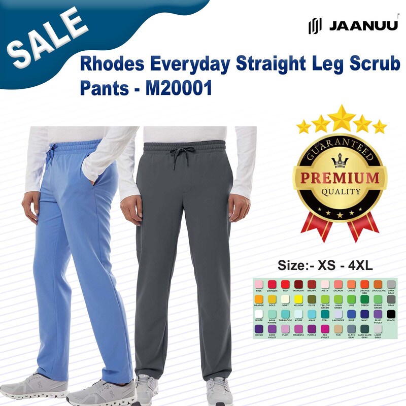 Jaanuu® Rhodes Everyday Straight Leg Scrub Pants