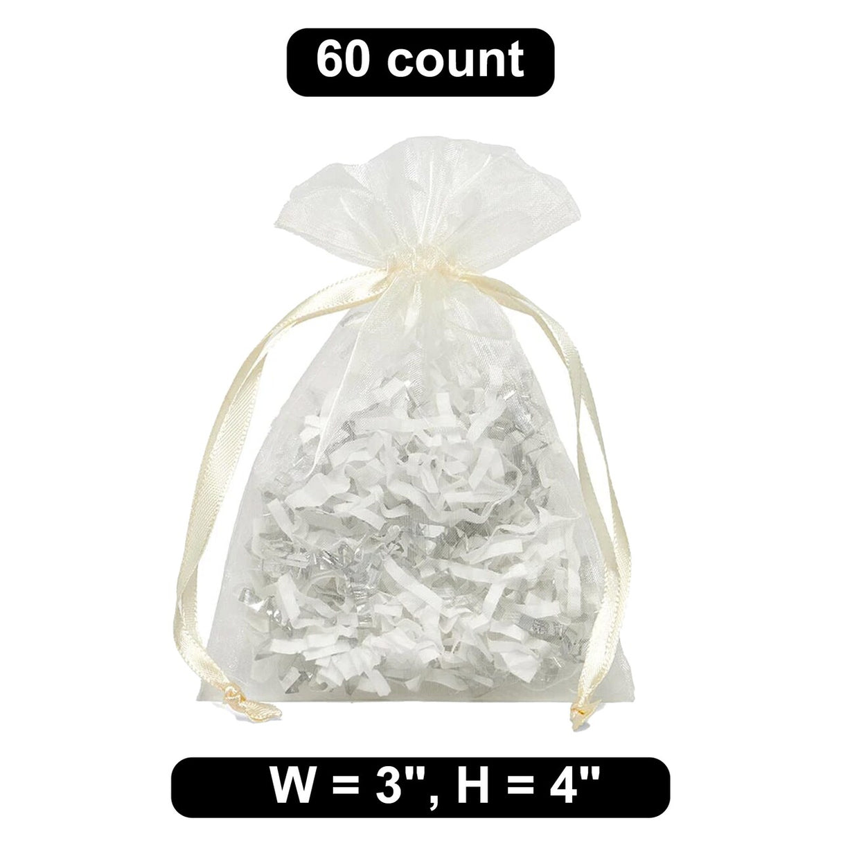 3" x 4" Organza Bag Small and Practical Gift Bag