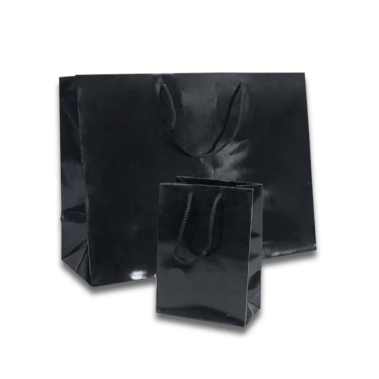 Vivid Glossy Paper Euro Totes 4 3/4'' x 2 3/4'' x 6 3/4'' for Boutique Use