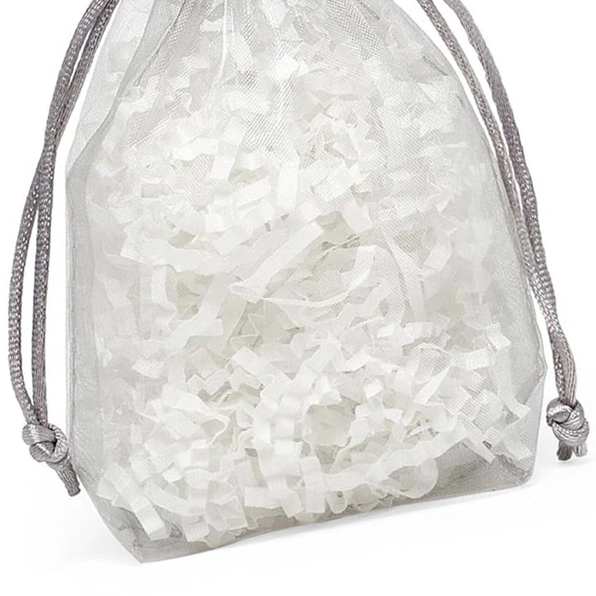 Flat Bottom Organza Bags 3 1/2''x1''x5 1/2'' for Elegant Party Bags