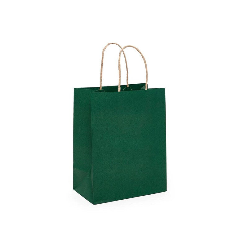 Compact Kraft Tinted Color Shopping Bag 6" x 3 1/4" x 8 3/8"