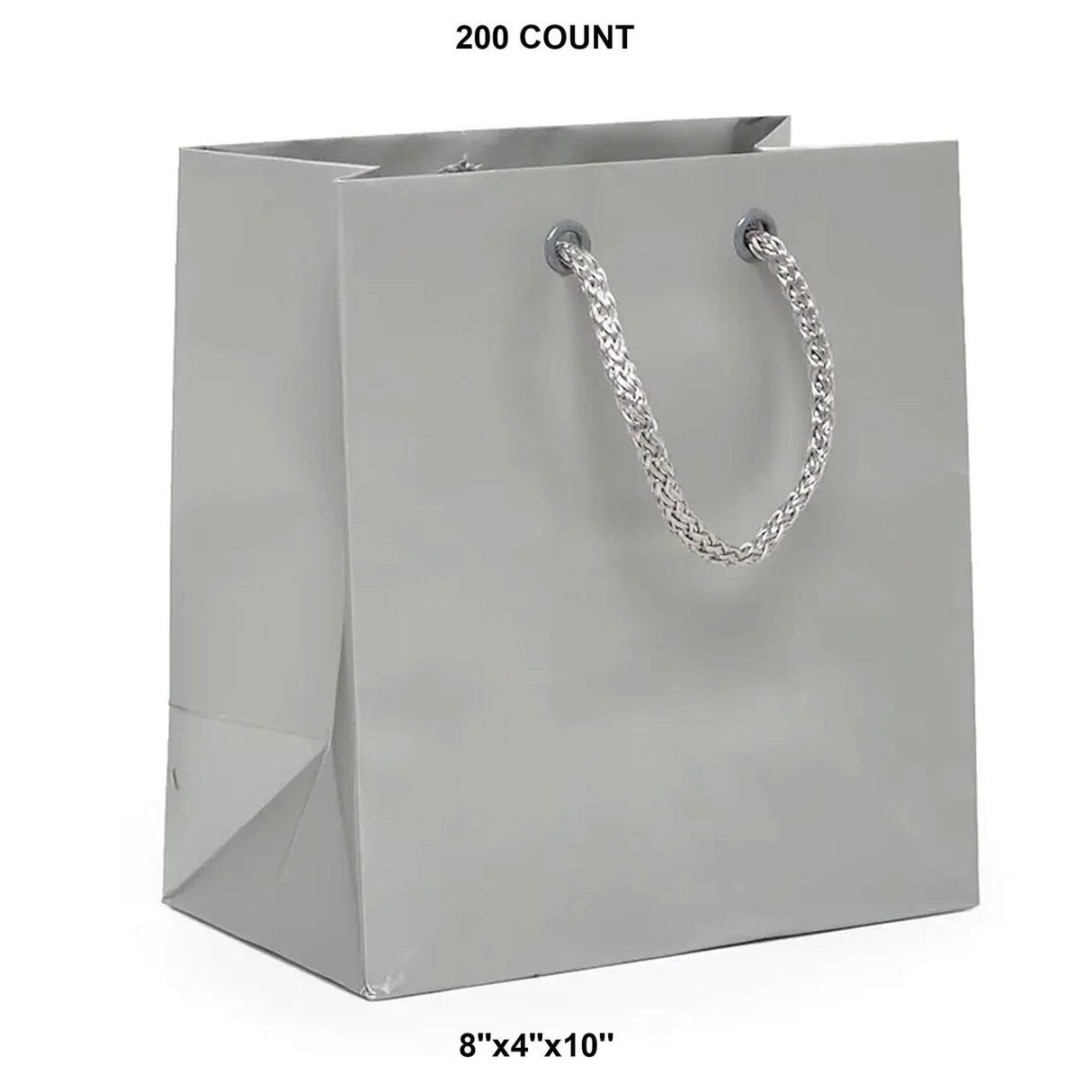 Chic and Spacious Matte Euro Tote 8" x 4" x 10"