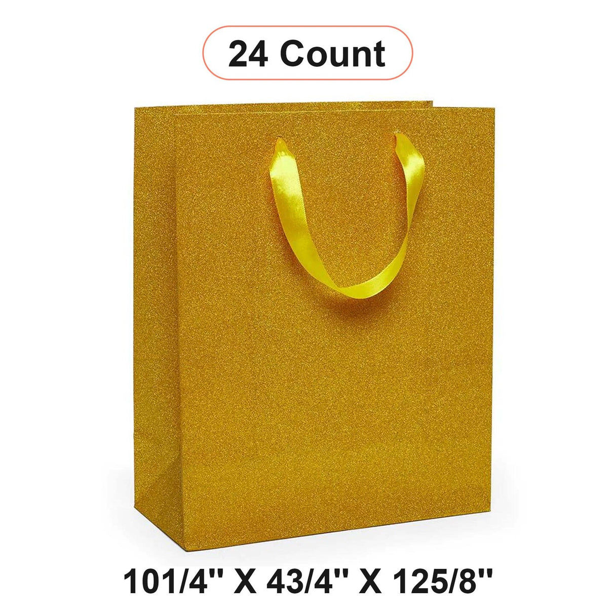 Glitter Grain Euro Totes 10 1/4'' x 4 3/4'' x 12 5/8'' for Stylish Packaging