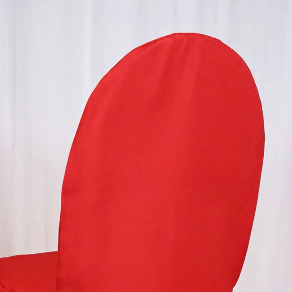 1 Piece Red Banquet Chair Cover, Stretch Polyester Slipcover for Weddings & Events