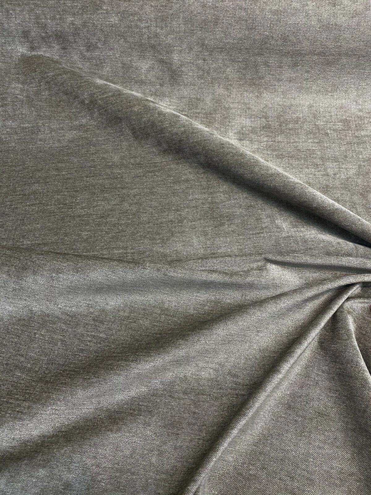 De Leo Venetian Ambient Faux Velvet Fabric - Ambient Taupe, Heavy Weight, 55" Width (1 Yard)