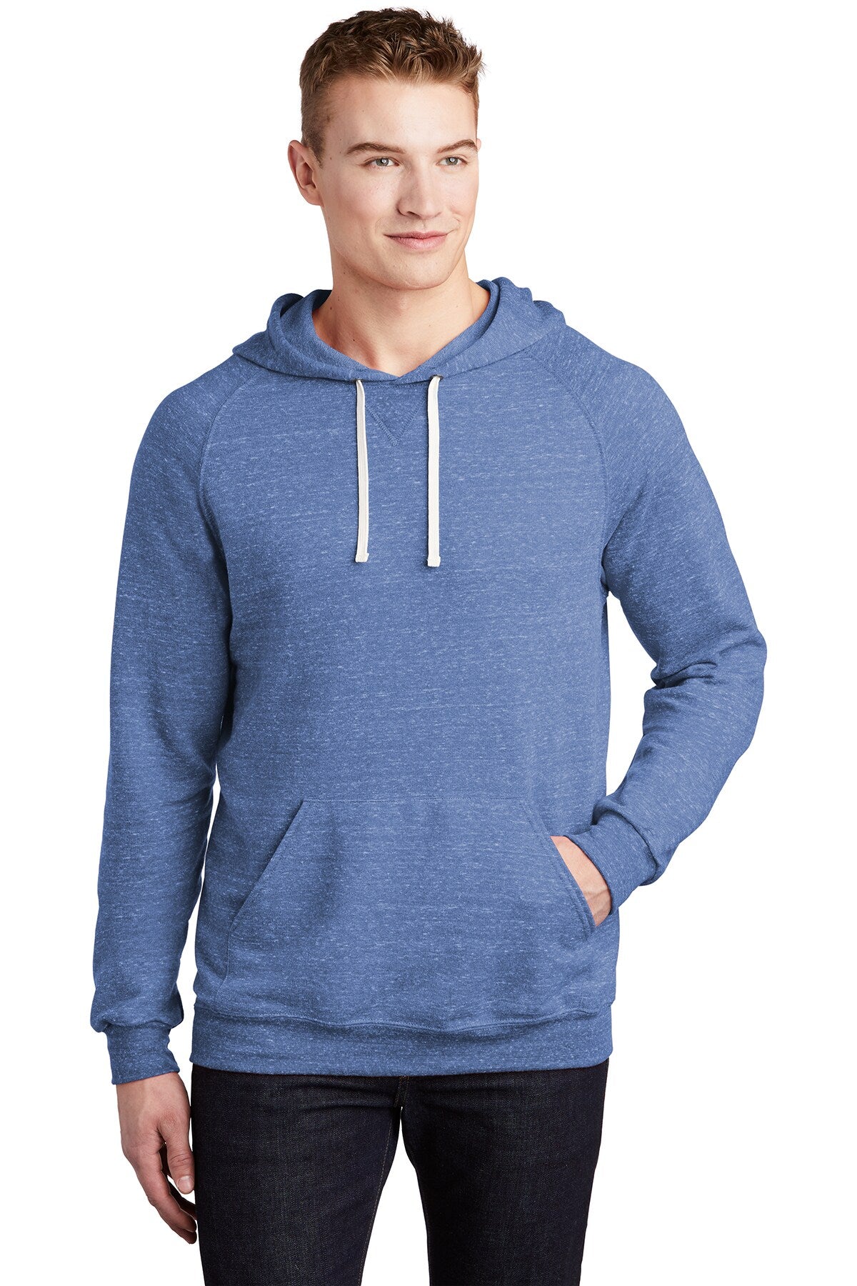 JERZEES® Snow Heather French Terry Raglan Hoodie