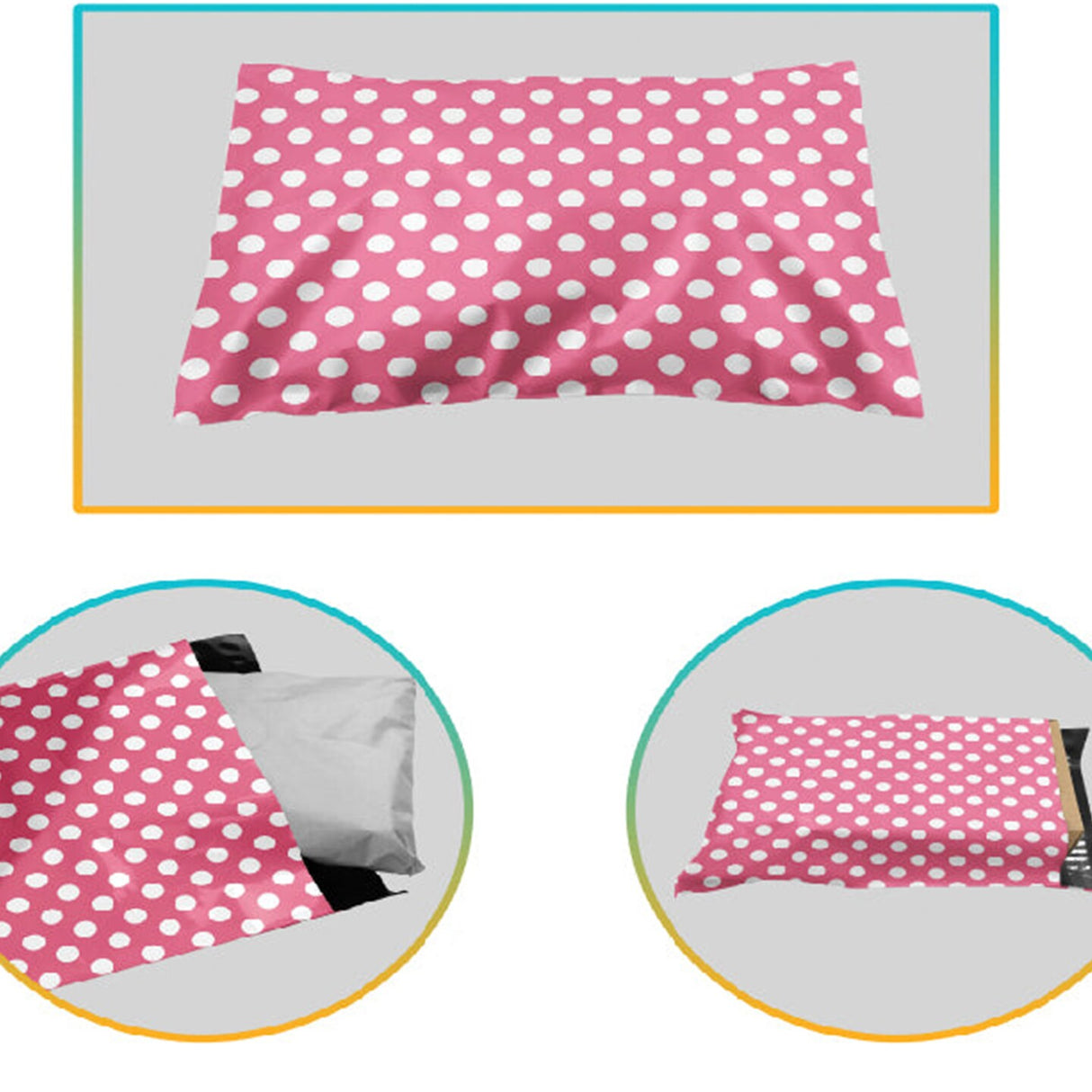 Polka Dot Poly Bag Mailers Eye-Catching Packaging for Safe and Stylish