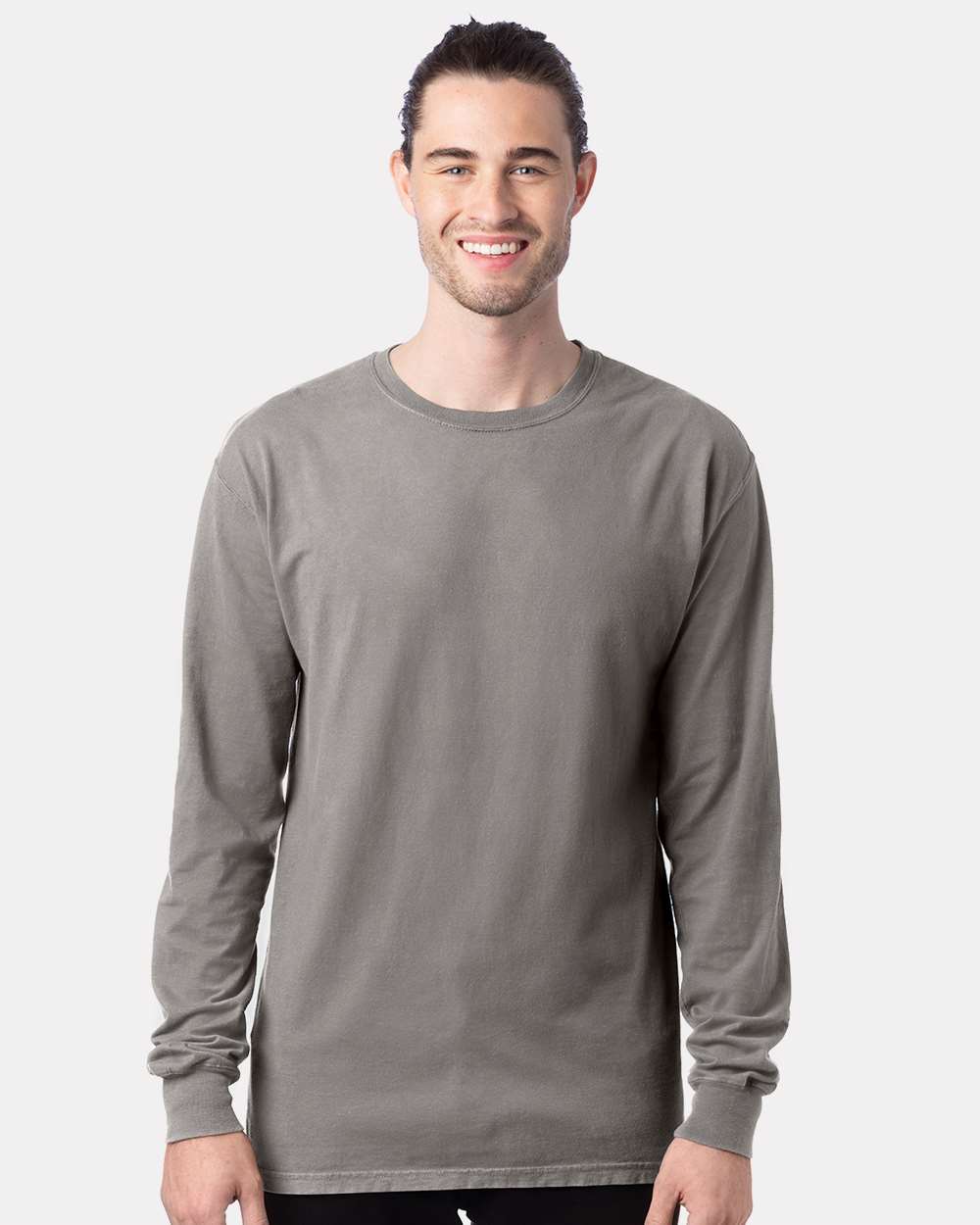 ComfortWash by Hanes® Garment-Dyed Long Sleeve Crewneck T-Shirt