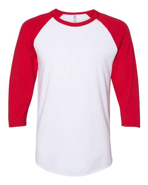 JERZEES® Three Quarter Sleeve Raglan Crewneck Baseball T-Shirt
