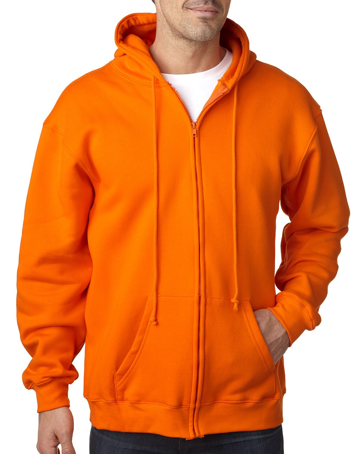 Bayside® Adult USA Made Full-Zip Heavyweight Hooded Sweatshirt